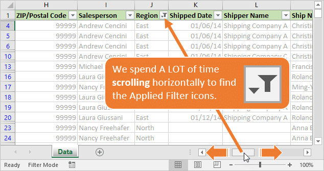horizontal-scrolling-to-find-applied-filter-icon-button-in-excel
