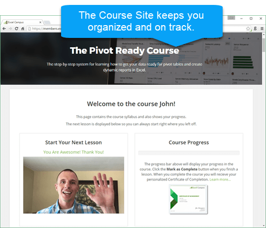 Course Software Keeps You On Track Pivot Ready