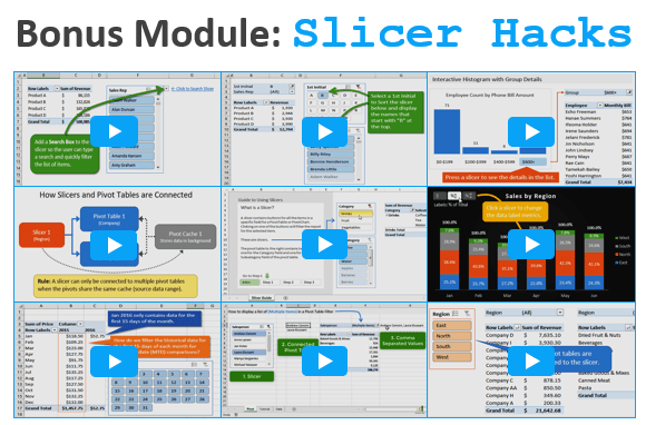 Bonus Module Slicer Hacks - Pivot Ready