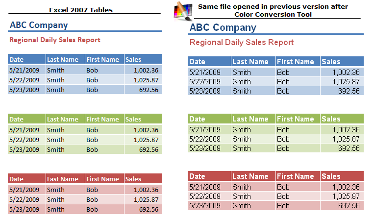 Excel's Color Palette Compatibility Solution