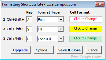 how to increase font size in excel keyboard shortcut