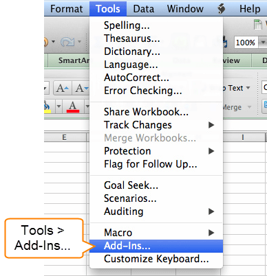 excel for the mac