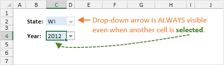 Drop Down Chart Excel