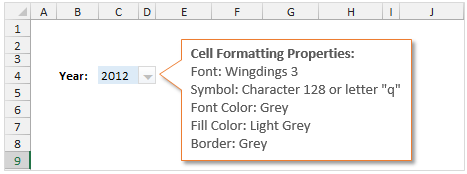 Drop Down List Arrow Always Visible In Excel