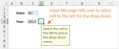 Drop Down List Arrow Always Visible In Excel