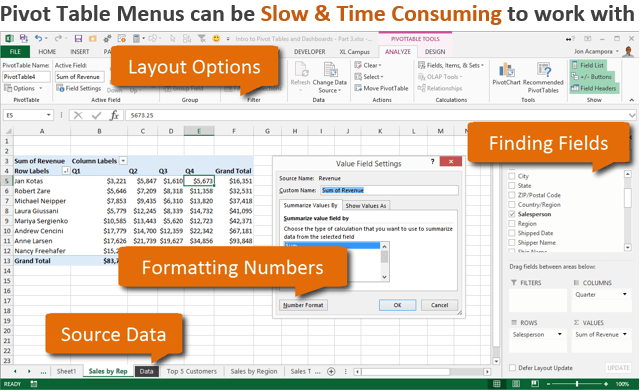 Pivot Tables