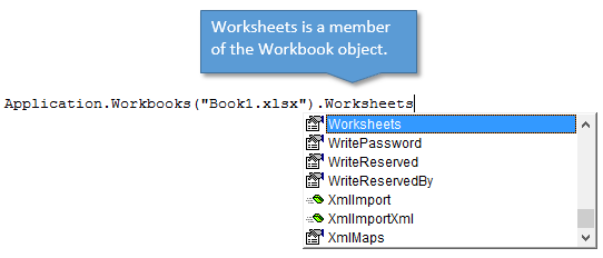 Worksheets Member of Workbook Object - Intro to VBA