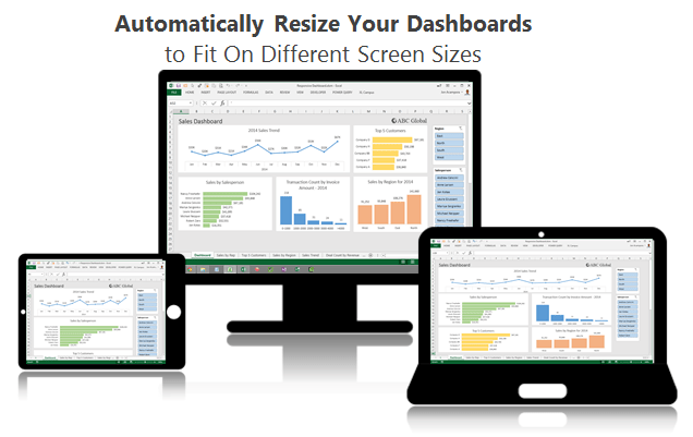 Resize Excel Dashboards to Fit On Different Screen Sizes - Responsive