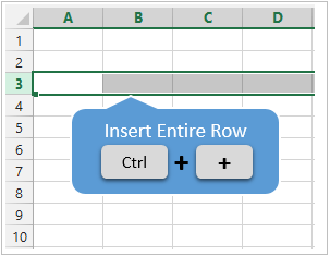 Insert Entire Row in Excel