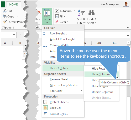 lock cells excel shortcut