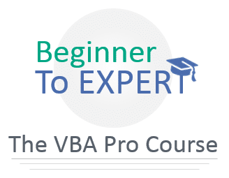 Beginner to Expert VBA Pro Course