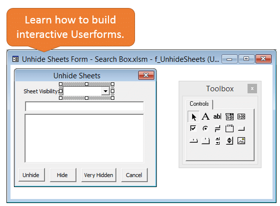 Build Interactive Userforms