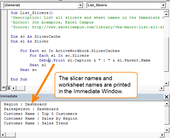 How to List All Slicers in the Excel Workbook with VBA ...