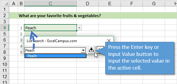 enter-key-or-input-value-button-to-enter-value-in-cell-list-search