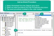 VBA Code Modules & Event Procedures for Sheet & ThisWorkbook
