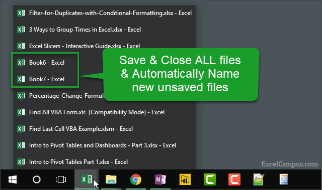 3 Tips to Save and Close All Open Excel Workbook Files ...