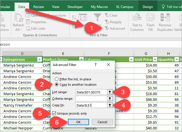 excel remove duplicates