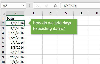 Excel TODAY function to insert today's date and more