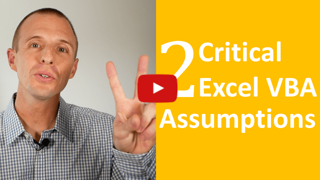 2 Critical VBA Assumptions Video Thumb 640
