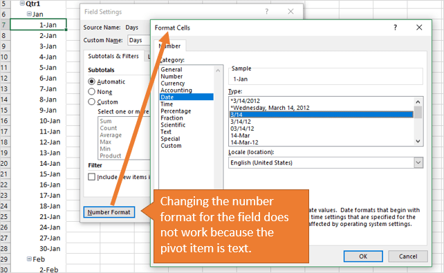 Grouped Pivot Table Fields