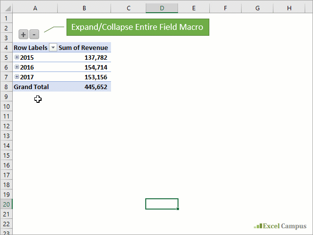 How To Hide Field Buttons In Pivot Chart