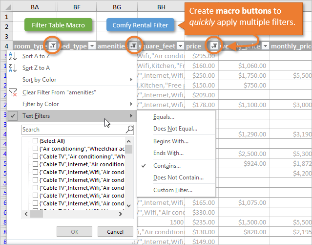 How To Create Vba Macro Buttons For Filters In Excel Laptrinhx