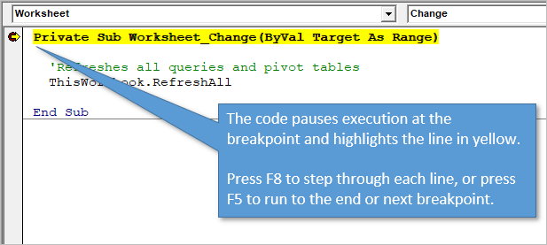 Refresh Pivot Tables Automatically When