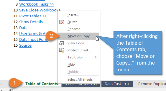 Table Of Contents Excel Template from www.excelcampus.com