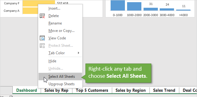 How To Show All Sheets In Excel