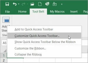 How to Add Macro Buttons to the Excel Ribbon or Quick Access Toolbar ...