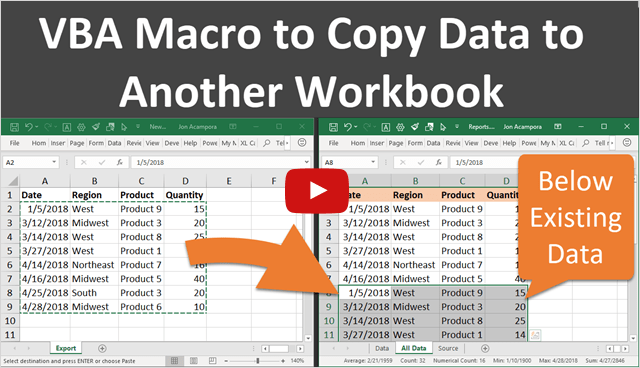 vba excel import xml single workbook formatting