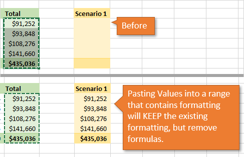 Paste Values into Range that Contains Formatting