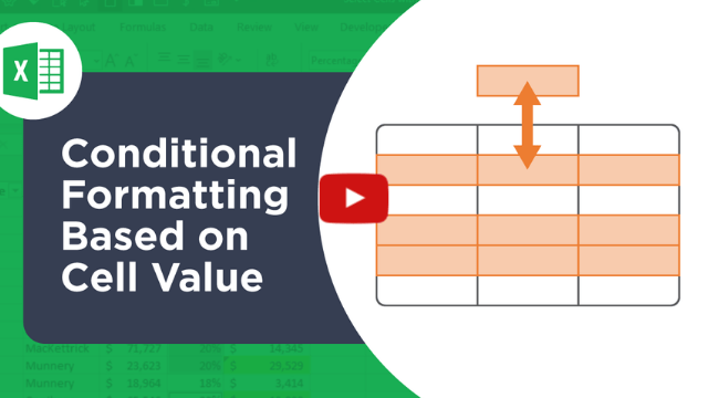 How To Apply Conditional Formatting, Excel Table Rows Based On Cell Value