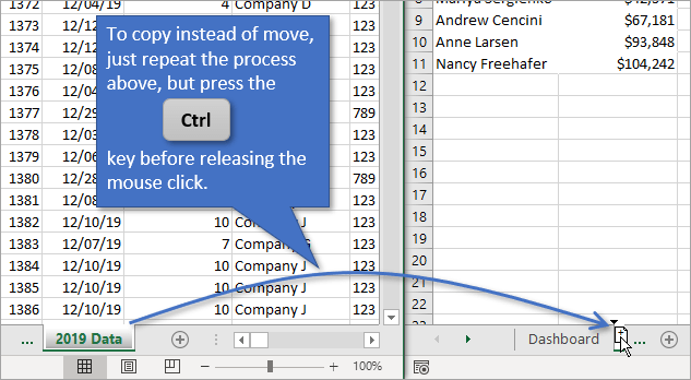 Copy tab using Ctrl key, drag and drop
