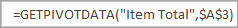 Get Pivot Data Formula