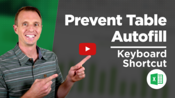 Prevent Table Formulas From Filling Down