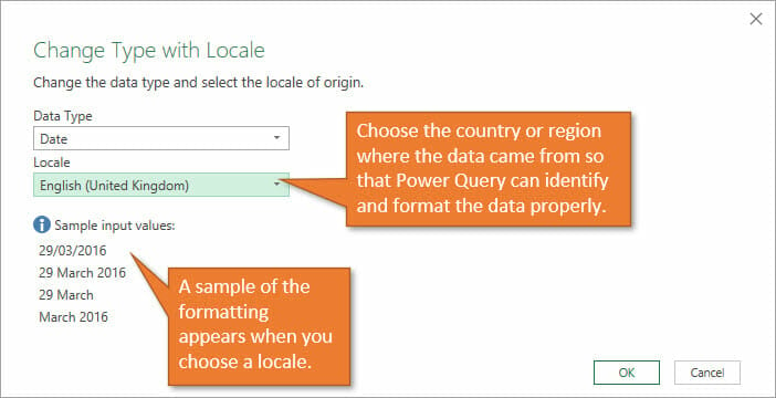 Change Type with Locale