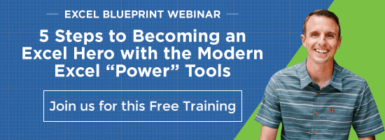 Modern Excel Blueprint Training Webinar Excel Campus Jon Acampora