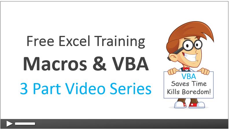 Free Excel Training Macros & VBA - Andy
