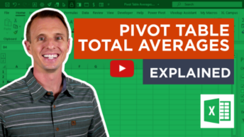 Pivot Table Average in Total Row Explained