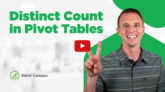 Distinct Count Report with Pivot Tables