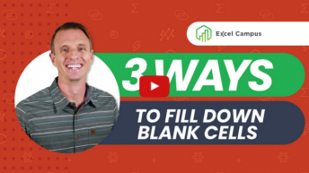 3 Ways to Fill Down Blank Cells