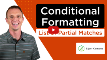Conditional Formatting List of Partial Matches