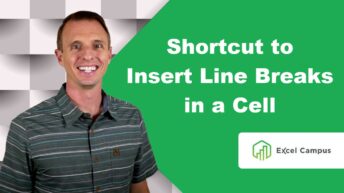 Shortcut For Line Breaks in a Cell