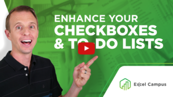 Enhance Your Checkboxes & To-do Lists with Conditional Formatting in Excel