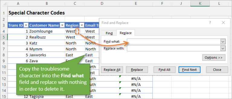 5 ways to find and remove blank spaces in excel excel campus