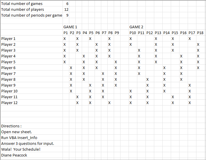 Excel Challenge: Equal Playing Time - Excel Campus