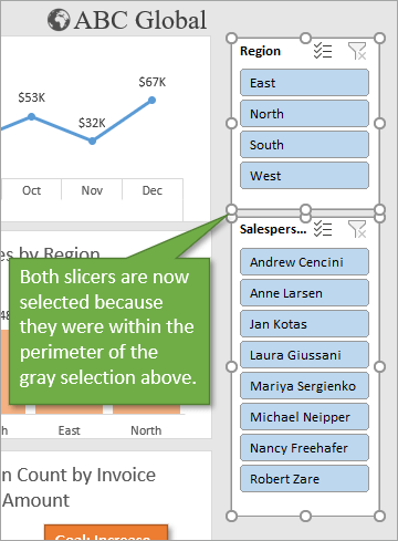 Select Objects Tool multiple selections