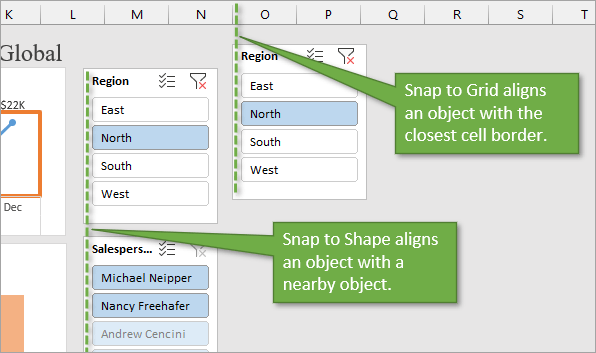 Snap to Grid and Snap to Shape