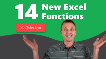 14 New Excel Functions YouTube Live 640